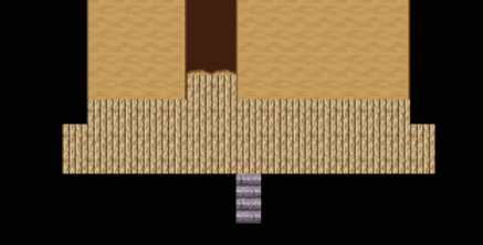 A small hallway with three doorways, and a set of stairs leading upwards