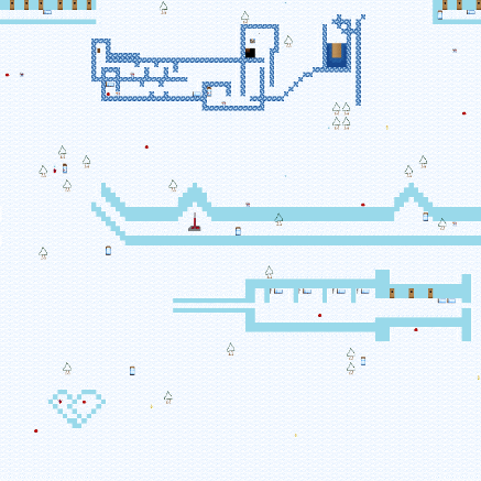 A white and blue world filled with seemingly medical imagery and random organs.