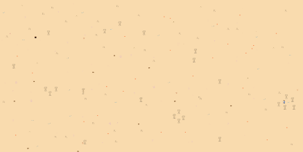 A flesh colored world dotted with twisted flesh trees, flesh creatures, tape measure like snakes, and number creatures.